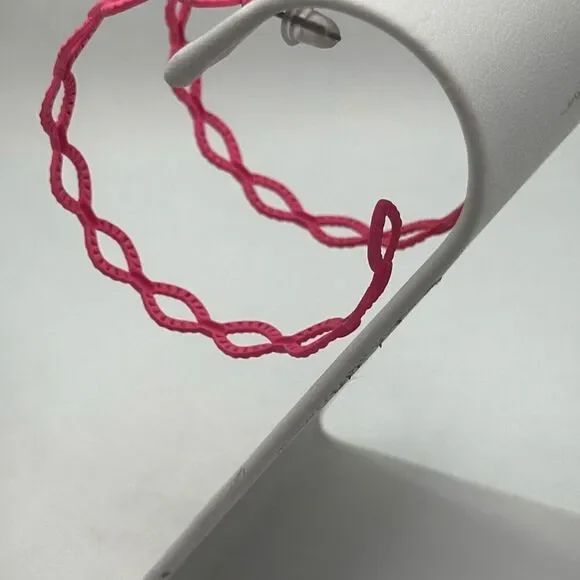 NWOT Infinitely symbol hoop earrings - Picture 4 of 5